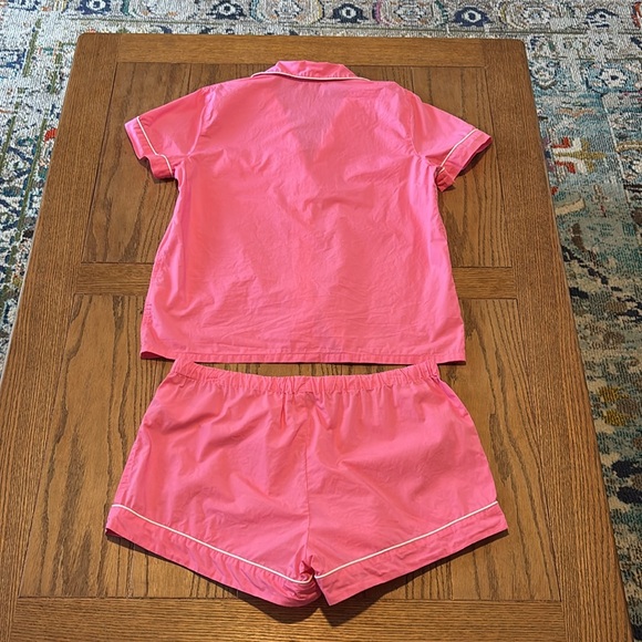J. Crew Short-Sleeve End-on-end Pajama Set, M - Picture 5 of 9